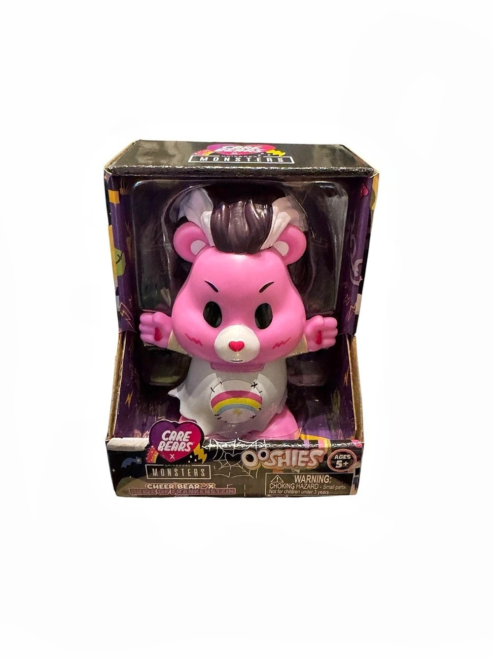 Care Bears x Universal Monsters Cheer Bear Bride of Frankenstein Figure NIB